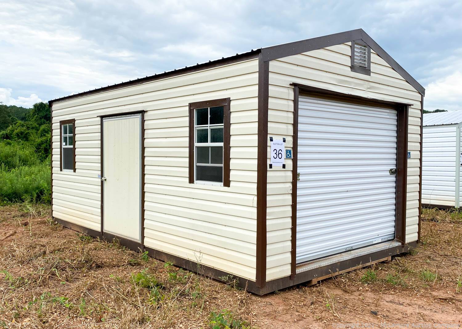 McLemore Auction Company - Auction: 55 Portable Storage Sheds Near ...