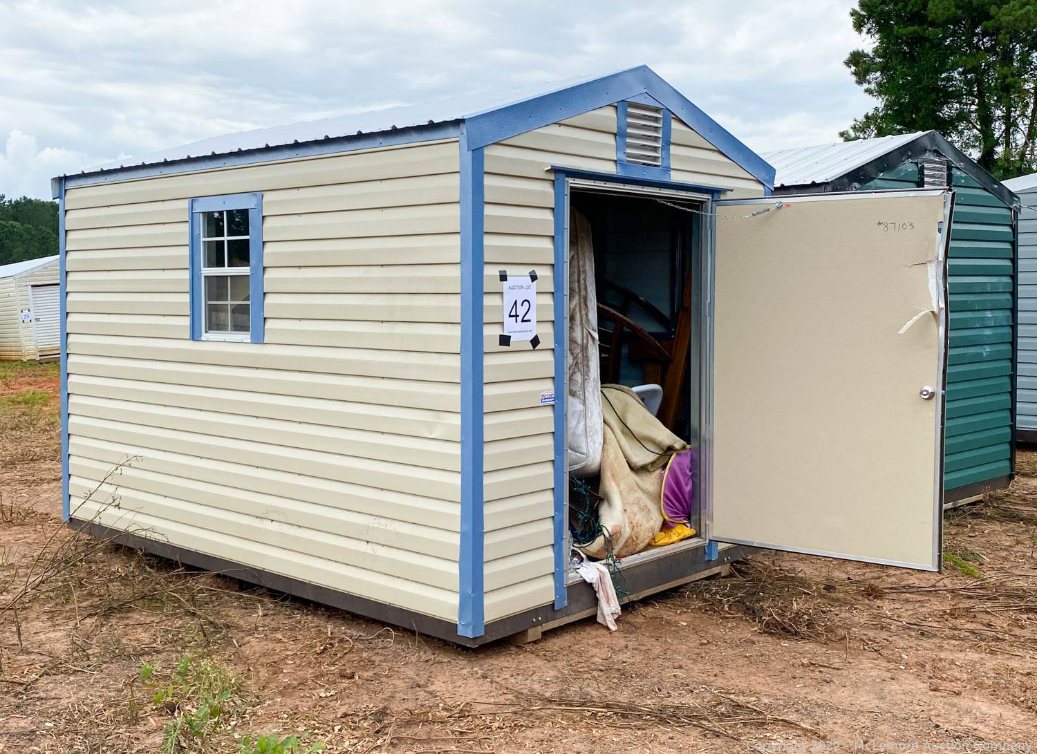 McLemore Auction Company Auction 55 Portable Storage Sheds Near