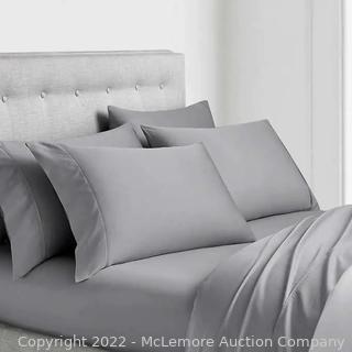 NEW -  Thomasville 350 Thread Count 6-piece Sheet Set - Gray - Size: King (New)