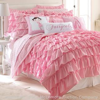 Levtex Home Bella Pink Ruffle Cotton, Only Includes Comforter And I Pillow Sham.
