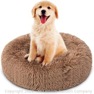 SURFLINE Donut Calming Pet Beds for Medium & Small Dogs and Cats (2 Pack)