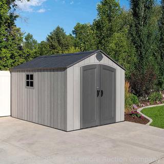Brand New in Box! - Lifetime 8' x 12.5' Resin Outdoor Storage Shed - High Density Polyethylene Construction - UV Protected -Customizable Shelving - Floor and installation hardware included - $1749 - SEE LINK (New)