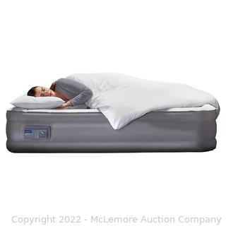 AeroBed Comfort Lock Queen Air Mattress - Primary Pump Features Soft, Medium, and Firm Settings - Secondary Pump Silently Maintains Desired Firmness Throughout the Night - $169 on Costco - See Link! -  (New - Open Box)