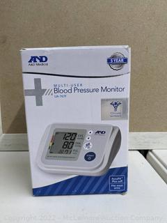 A&D Medical Upper Arm Blood Pressure Monitor with AccuFit Plus Cuff (New - Open Box)