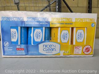 Nice 'N Clean Disinfecting Wipes, Variety Pack, 232 Count, 3 packs (See Description)