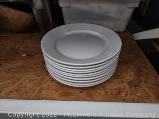 Set of ten plates