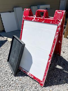 A-Frame Signs and Chalk Board Baking Sheet Signs