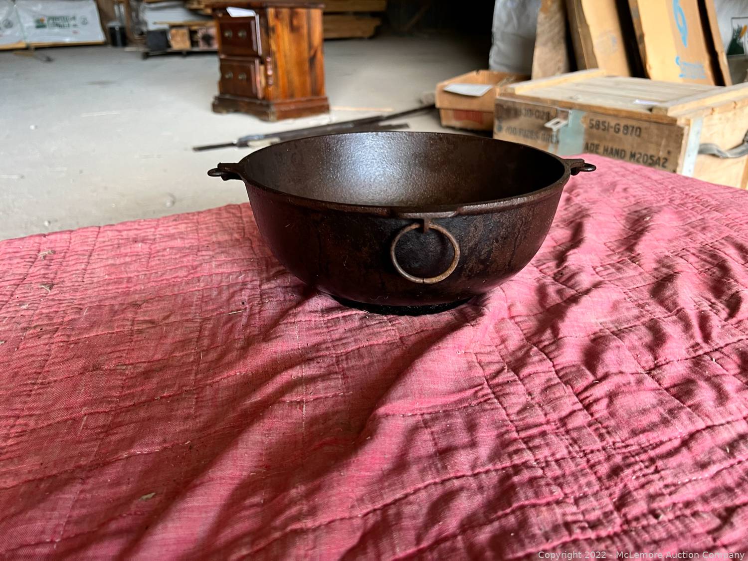 McLemore Auction Company Auction Surplus Lumber, Live Edge Slabs and Antique Furniture, Signs