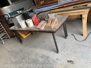 3x6 Roll Around Work Table (No Contents)