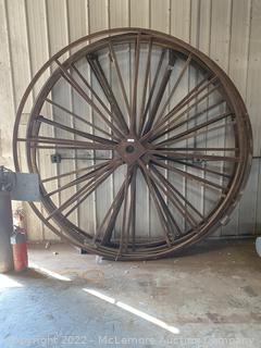 Half Steel Wheel The Item Being Sold Will Be Half of This Style Wheel 4' Tall