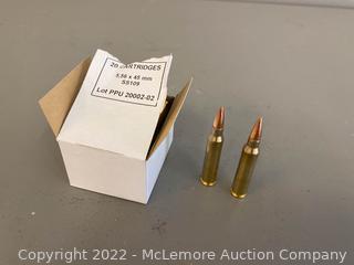 20 Rounds of 556 by 45MM