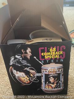 Elvis 1968 comeback special beer stein