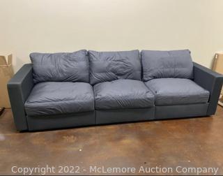 Modern Modular Sofa 3 Seats 5 Sides Slate Twill Standard Foam. 8 total boxes included on a palet. No Cover included.