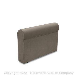 Taupe Combed Chenille Roll Arm Side Cover (1 SIDE COVER)