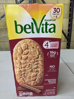 BelVita Breakfast Biscuit, Cinnamon Brown Sugar, 1.76 oz, 30 ct (New - Open Box)
