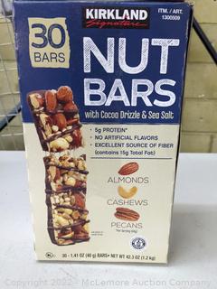 Kirkland Signature Nut Bars, 1.41 oz, 30-count (New - Open Box)
