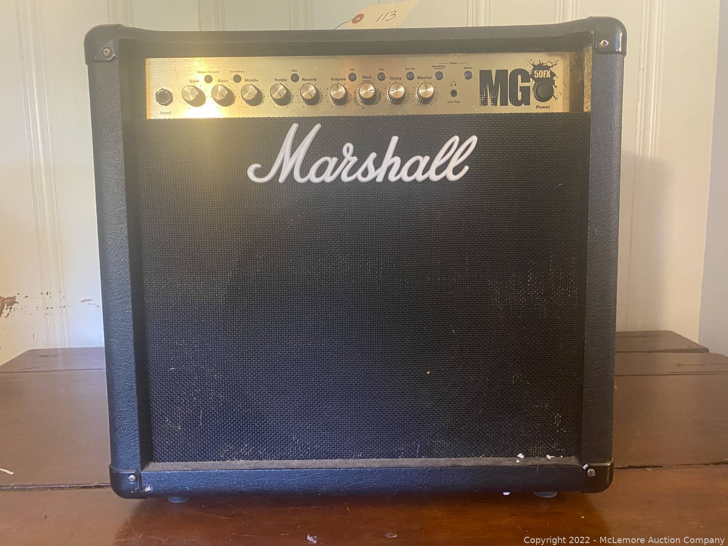 McLemore Auction Company Auction Music Memorabilia, Fender Guitar and Amps, Vintage Marshall