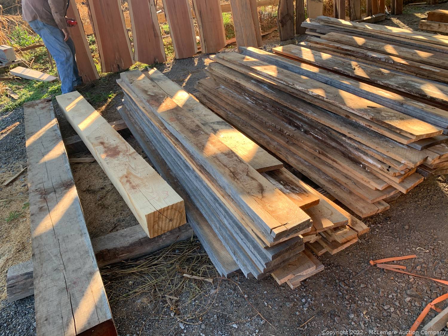 McLemore Auction Company Auction Hardwood Lumber and Live Edge Slabs in Liberty, TN ITEM 264