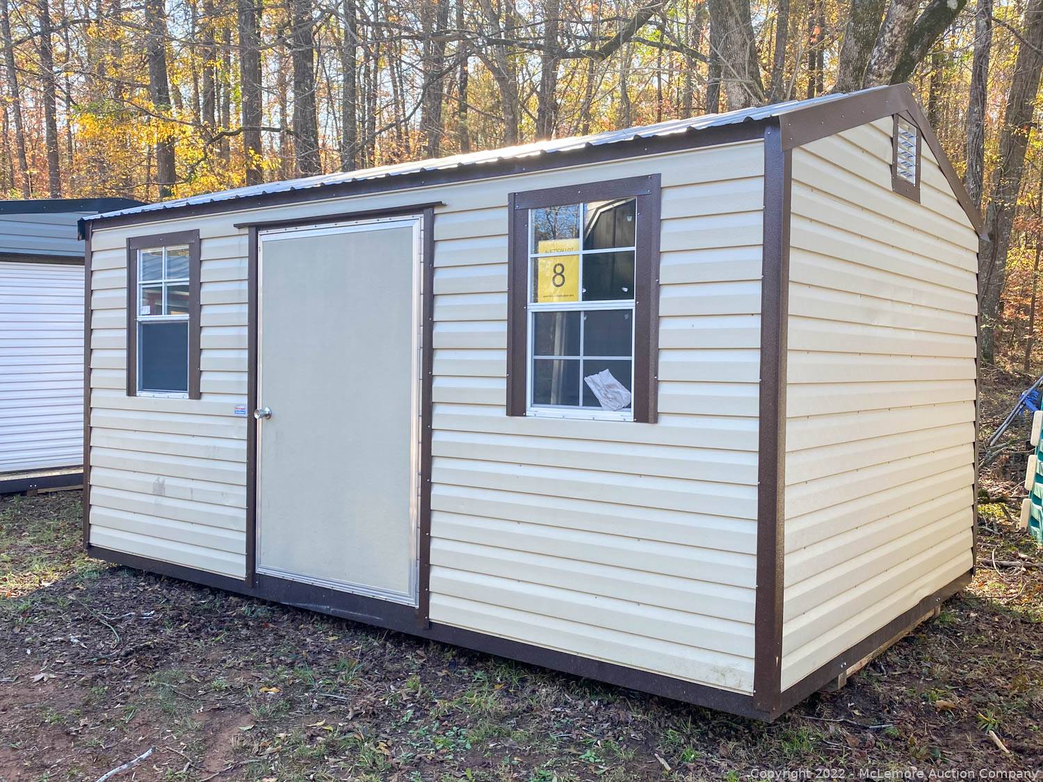 McLemore Auction Company Auction 30 Portable Storage Sheds in