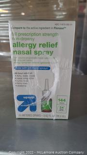 (Pack of 4)Fluticasone Propionate Allergy Relief Nasal Spray - 144 sprays/0.62 fl oz - up & up EXP 04/2024