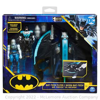 DC Comics Mr. Freeze/Batman with Batwing 4" Figs Bundle - Bat Tech Theme