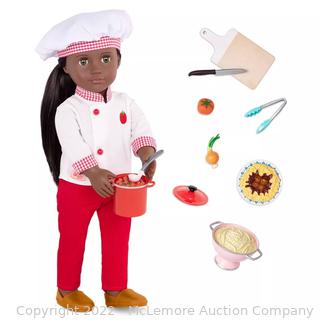 Our Generation 18" Chef Doll with Play Food Accessories - Chantel