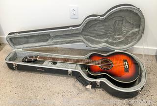 Fender Acoustic/Electric Bass Guitar with Hard Case