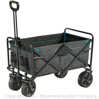 NEW - XL Steel Folding Wagon - Great for Days at the Beach/Camping or Fishing - Easy Fold for Convenience - Strong and Sturdy All-Terrain Wheels - See Link!  (New)