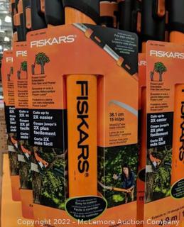 Fiskars 1.25 in. Cut Capacity Steel Titanium Coated Cutting Blade 15 in. Fiberglass/Alum Pole 16 ft. Tree Pruner - Chain-Drive Gearing - Oval-Shaped Pole - $99 on Home Depot - See Link! - (New)