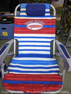 Tommy Bahama Beach Chair - Adjusts To 5 Positions and Lays Flat - Padded Backpack Straps - Retail $44.99 - See Link! (New - Open Box)