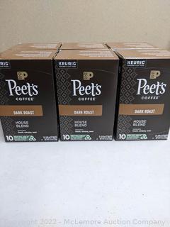 Peet’s Coffee House Blend Dark Roast K-Cup Pod, 60-count (New - Open Box)