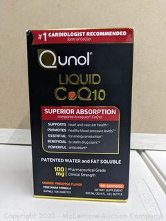 Qunol Liquid CoQ10 100 mg., 30.4 Ounces (New - Open Box)