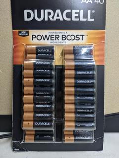 Duracell Power Boost AA Alkaline Batteries - 40 count -  (New)