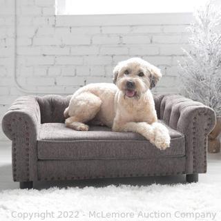Brand New - La-Z-Boy Newton Dog Sofa - LUXURY for your dog! - Removable washable cover, storage pocket on back of sofa, includes bone shaped pillow! -40.98" x 28.5" x 14.5" - NEW - $219 - SEE LINK (New)