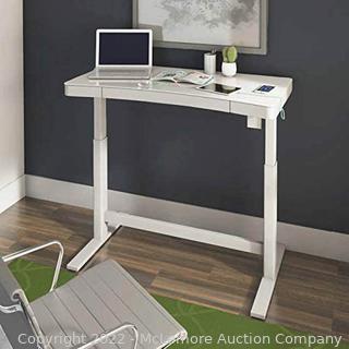 Brand New in Box - Tresanti 47" Powered Adjustable Height Desk - 2 Outlets, 2 USB Ports - WHITE - Adjusts from 29.4" to 47", Wireless Desktop PHone Charging, Dry Erase Top - WHITE - $429 on Amazon (New)