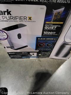 Shark air purifier 4, Anti-Allergen HEPA filter, 1,000 square feet, HE401, Open Box