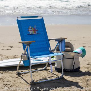 Brand New Sealed - Tommy Bahama Hi-Boy Beach Chair - 7 Reclining positions - Retail $84.99 - See Link!!  (New)
