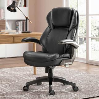Brand New in Box -  La-Z-Boy Manager's Office Chair with Adjustable Headrest - Black -- deep comfortable body pillows - - - ergonomic flip-up arms - ComfortCore seating - 30.5 L x 29.5 W x 43.7-47.5 H - Active lumbar support - $219 - SEE LINK (New)