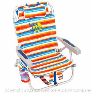 Tommy Bahama Beach Chair Orange Stripes (New - Open Box)