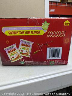 MAMA SHRIMP TOM YUM INSTANT NOODLES -18 PACKS -!!!! MISSING 4!!!! (New - Open Box)