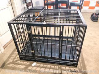 Large Collapsible Metal Dog Crate