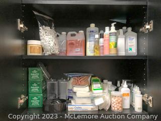 Contents of Cabinet of Manicure/Pedicure Products and Accessories