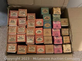 Box of Piano Rolls for Player Piano