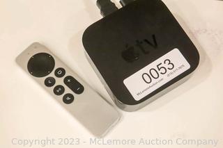 Apple TV with Remote and HDMI Splitter Adapter