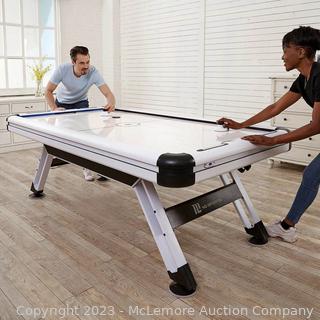 New in box - Medal Sports 89" Air Hockey Table = 89” L x 48” W x 32” H -  LED electronic scoring with lights and sound effects makes -Powerful Air Blower Motor for Even and Consistent Air Flow - Includes 4-pushers and 4-pucks - $469 - SEE LINK (New)