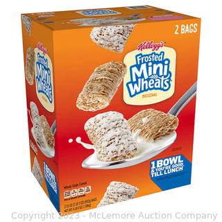 Kellogg's Frosted Mini Wheats Cereal, 35 oz,  (New - Open Box)