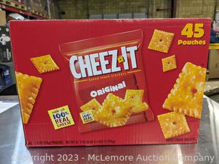 Cheez-It Crackers, Cheddar, 1.5 oz, 45 ct  (New - Open Box)