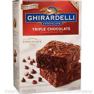 Ghirardelli Triple Chocolate Premium Brownie Mix, 7 lbs (New - Open Box)