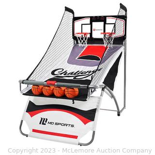 New in box - Medal Sports EZ Fold – Arcade Basketball - Heavy duty steel frame - Transparent shatterproof polycarbonate backboard - LED electronic scorer with game sounds - $199 - See Link! -  (New)