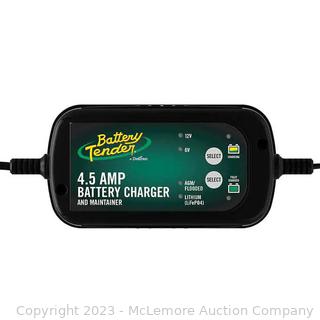Battery Tender® 4.5 Amp Battery Charger & Maintainer - Missing Positive & Negative Terminals (New - Open Box)